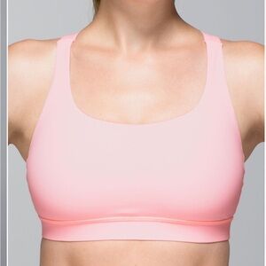 Coral lululemon energy bra size 10